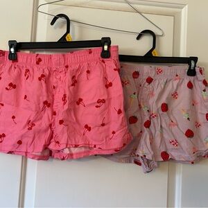 Vs pink pajama shorts small